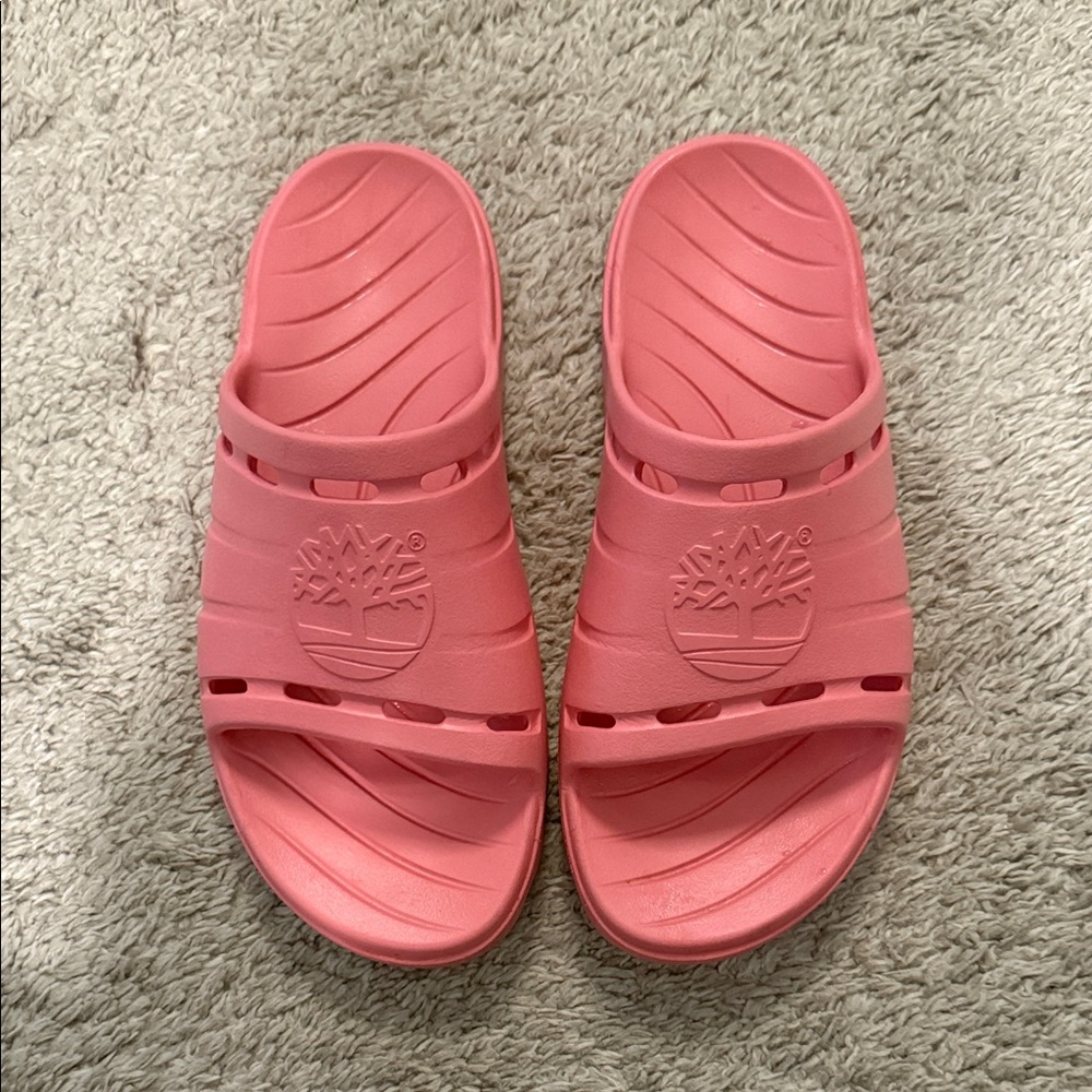 Timberland Pink Slide Sandals